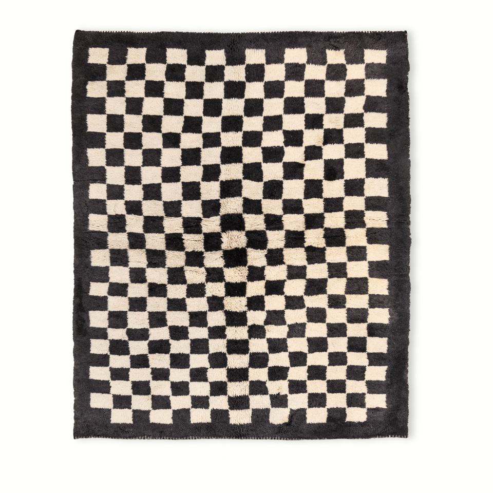 Damier - Luxueux tapis Berbère shaggy