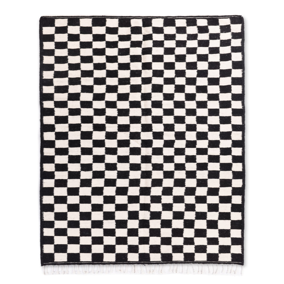 Damier - Tapis Berbère kilim "Exclusif"