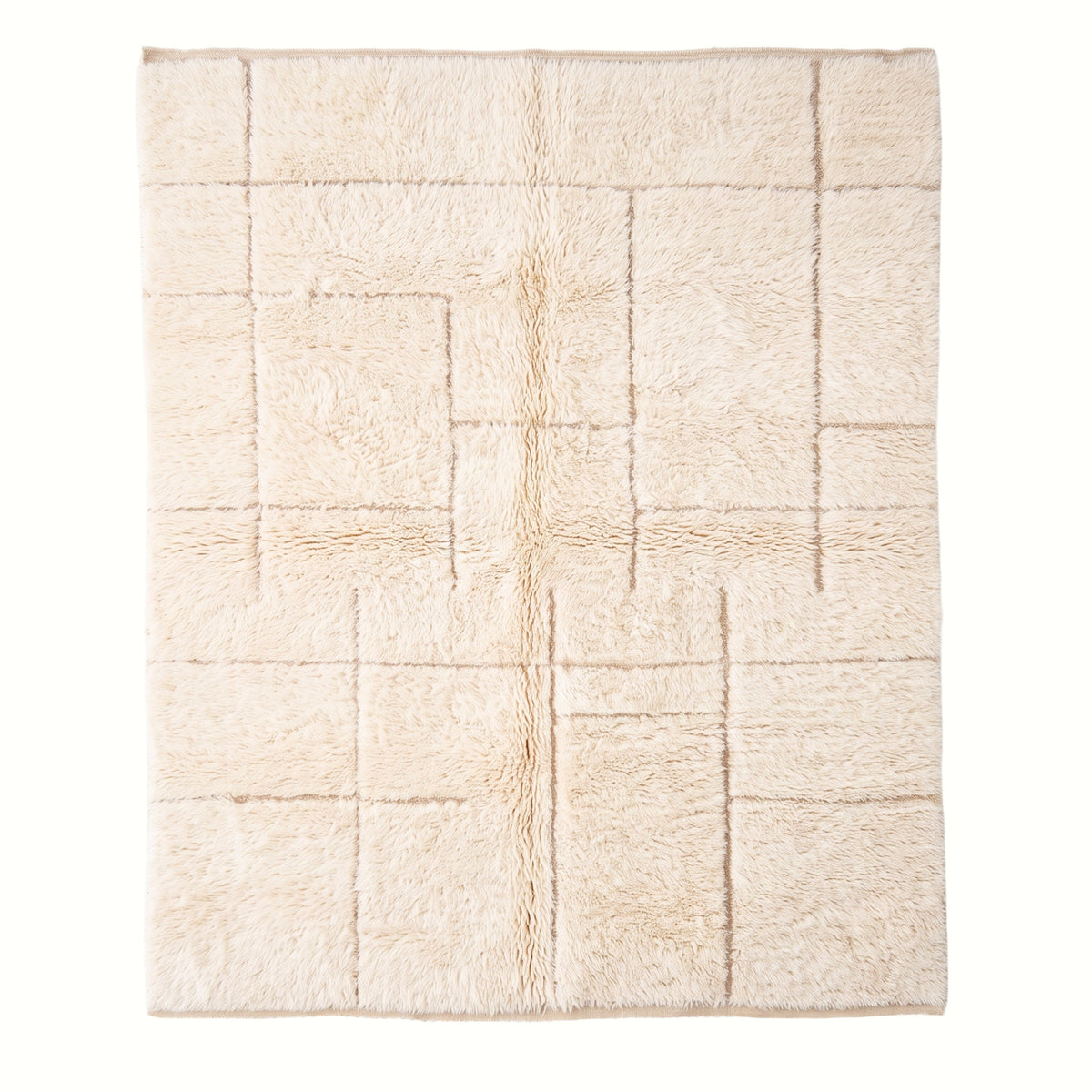 Tracé - Luxueux tapis Berbère shaggy