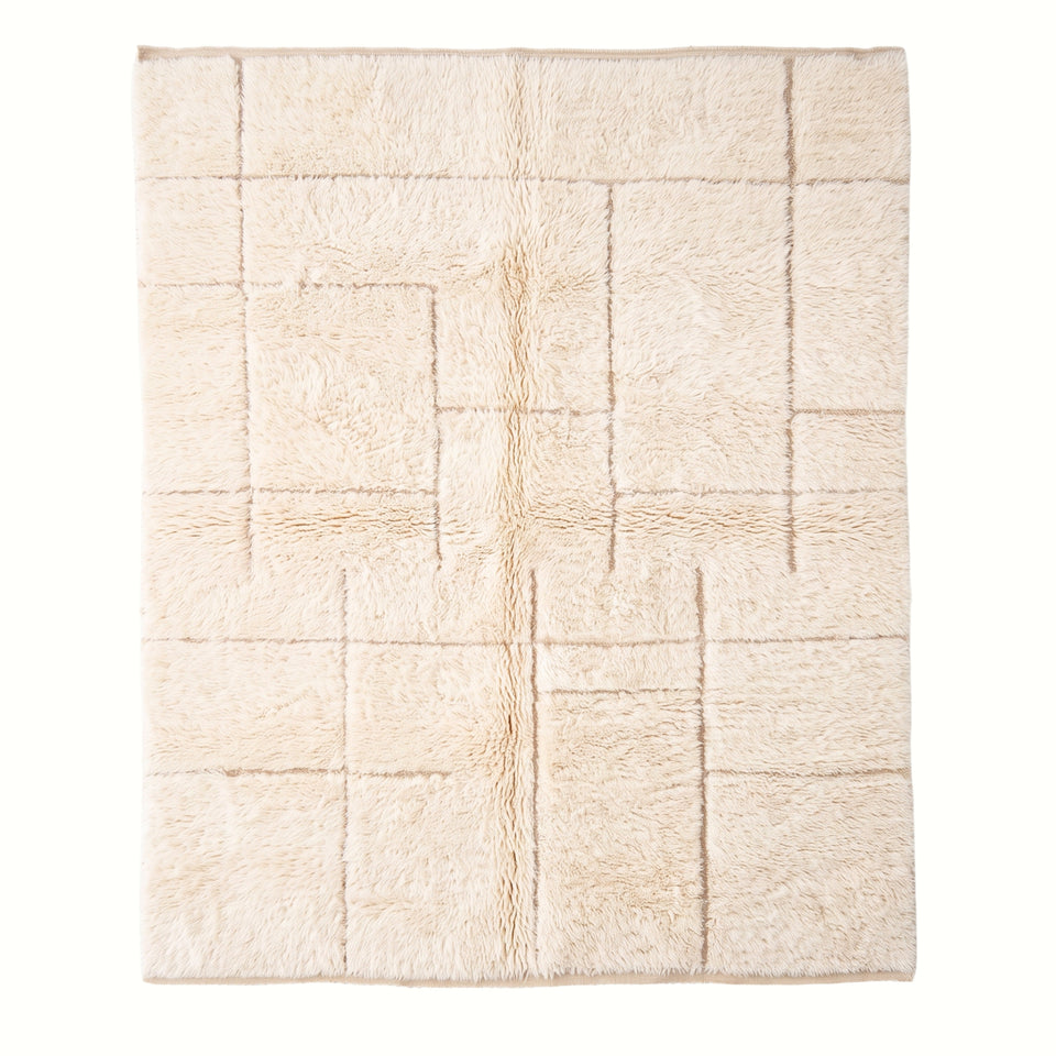 Tracé - Luxueux tapis Berbère shaggy