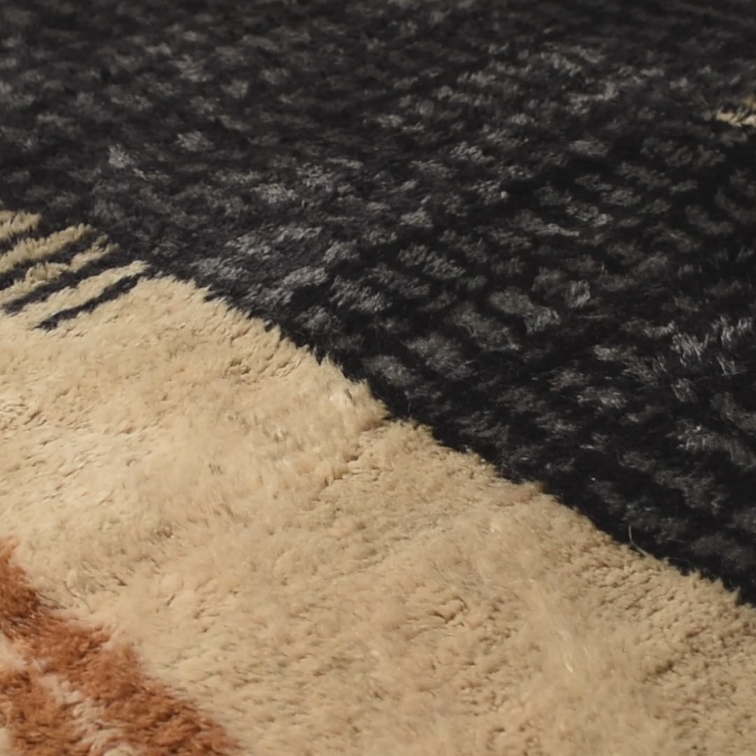 Tellurique - Luxueux tapis Berbère shaggy