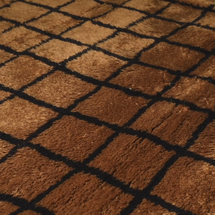 Grille Bronzienne - Luxueux tapis Berbère shaggy