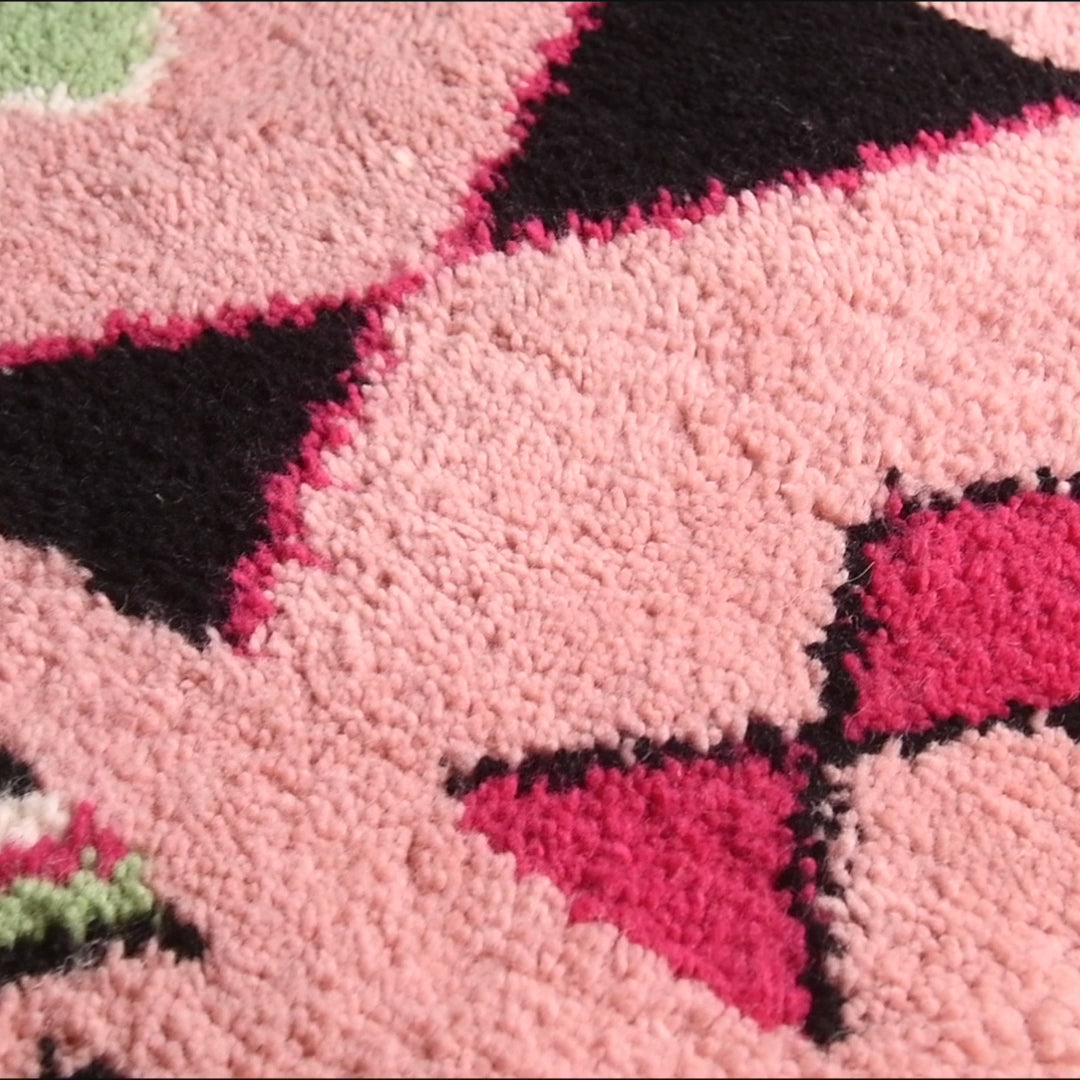 Majdah - Tapis Berbère shaggy de couloir