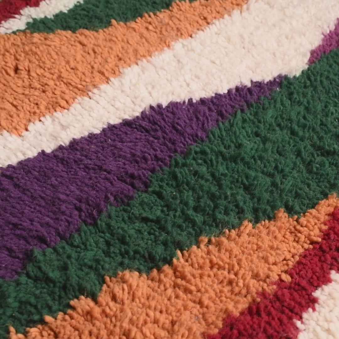 Bachira - Tapis Berbère shaggy de couloir
