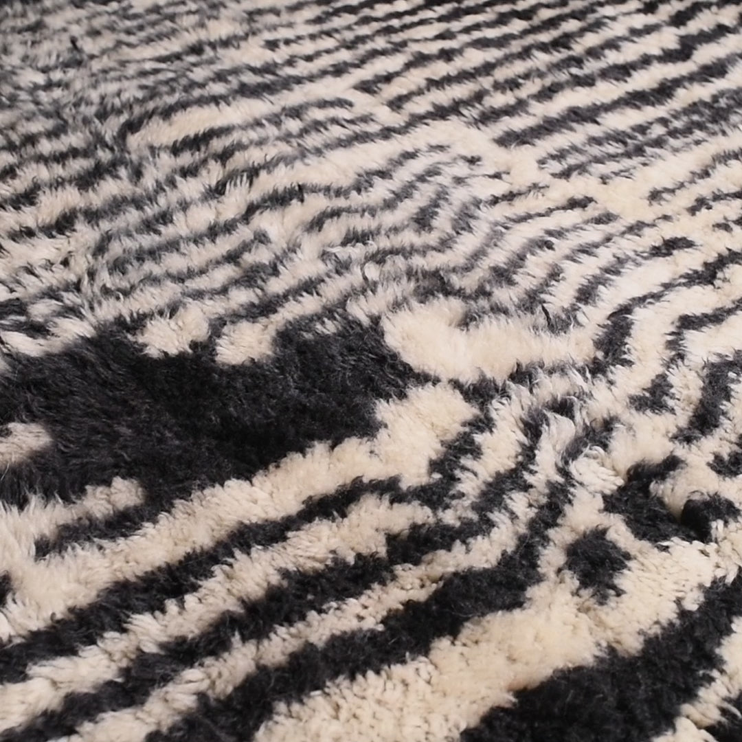 Ombre Noir - Luxueux tapis Berbère shaggy