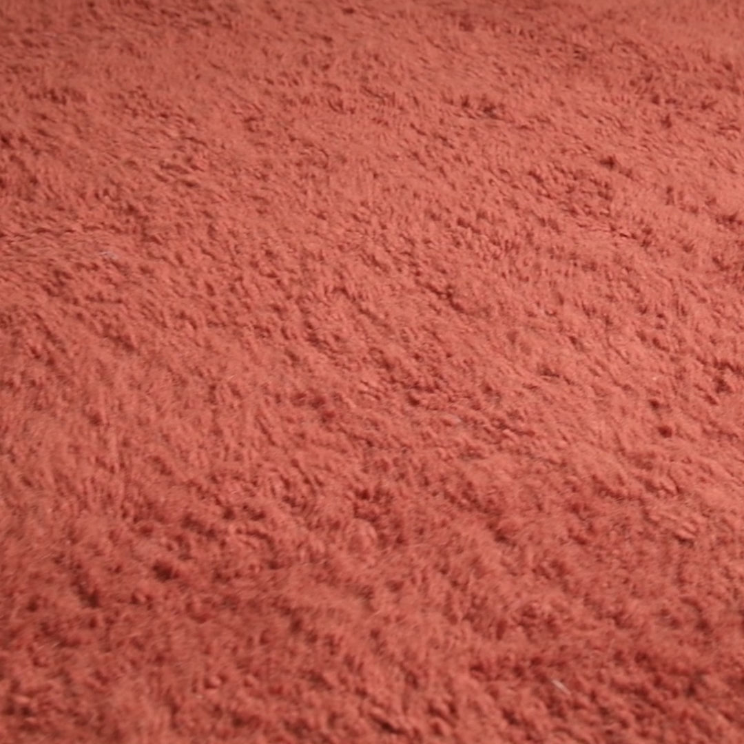 Elbayda Terracotta - Tapis Berbère shaggy