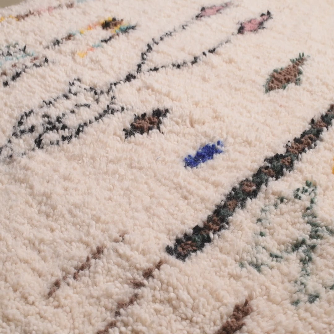 Nassij - Tapis Berbère shaggy de couloir