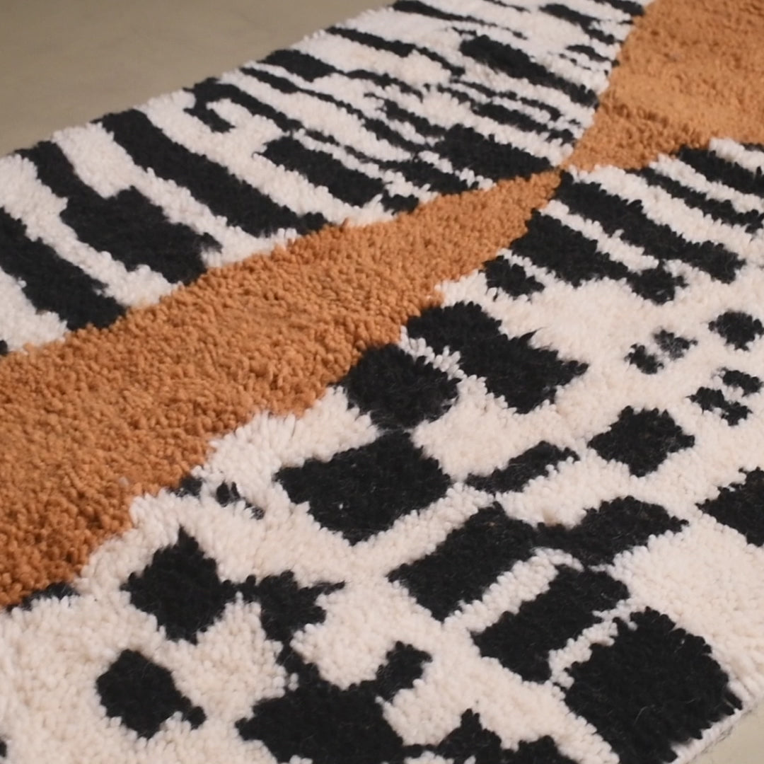Zamani - Tapis Berbère shaggy de couloir