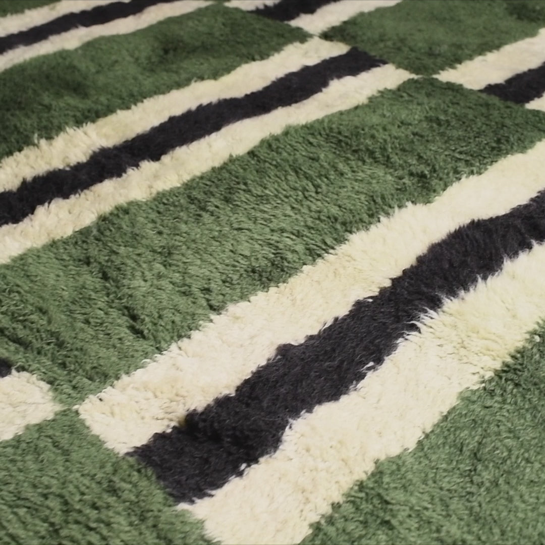 Damier Berbère - Luxueux tapis Berbère shaggy