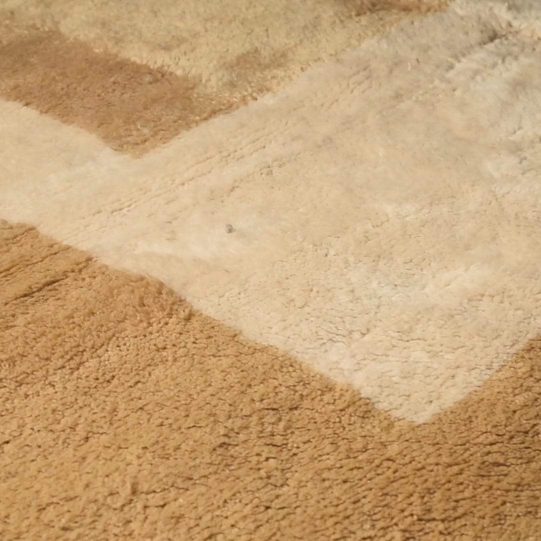Mosaïque ensoleillée - Luxueux tapis Berbère shaggy